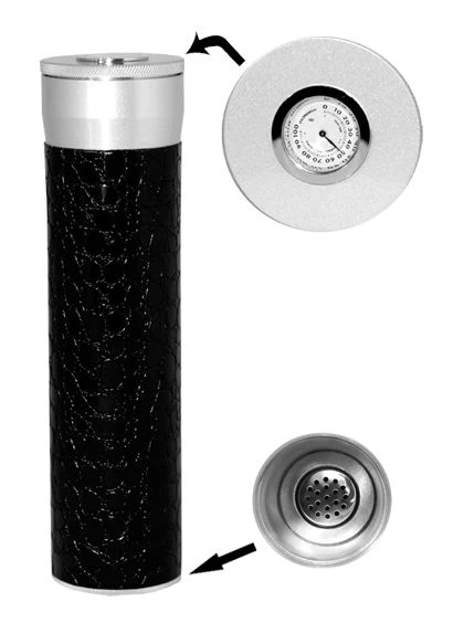 Black Glossy Crocodile Leatherette Travel Cigar Case 3 Black Glossy Crocodile Leatherette Travel Cigar Case