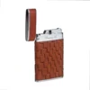 Brizard & Co. Bali And Brown Leather Two Tone Sottile Single Torch Flame Lighter 1 Brizard & Co. Bali And Brown Leather Two Tone Sottile Single Torch Flame Lighter -Visol Products shop brizard co basket weave leather sottile single torch flame lighter 44