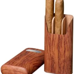 BrizardBubinga Cigar Case With Free Engraving - Made In USA