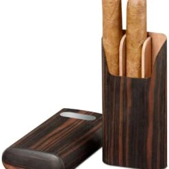 BrizardEbony Cigar Case With Free Engraving - Made In USA