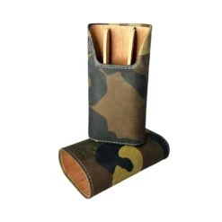 Brizard & Co Showband 3 Cigar Case - Camo Nubuck 7 Brizard & Co Showband 3 Cigar Case - Camo Nubuck -Visol Products shop brizard co showband 3 cigar case camo nubuck 5