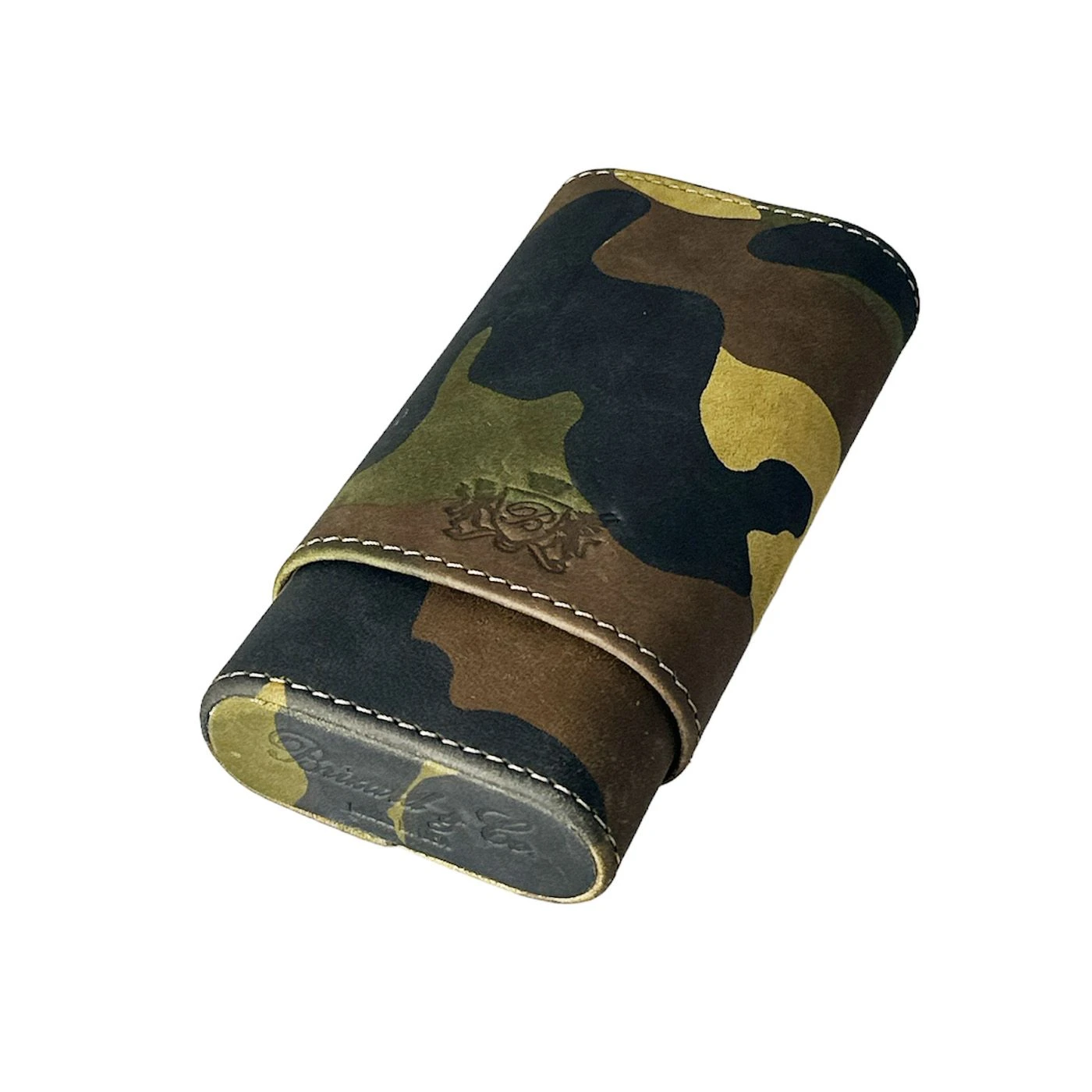 Brizard & Co Showband 3 Cigar Case - Camo Nubuck 3 Brizard & Co Showband 3 Cigar Case - Camo Nubuck