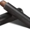 BrizardSunrise Black Leather And Ebony Single Cigar Tube - Made In USA 2 BrizardSunrise Black Leather And Ebony Single Cigar Tube - Made In USA -Visol Products shop brizard co sunrise black leather and ebony single cigar tube made in usa 51