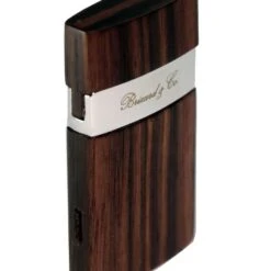 Brizard & Co Venezia Ebony Wood Single Jet Flower Flame Lighter