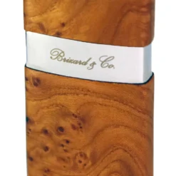 Brizard & Co Venezia Single Jet Flower Flame Lighter - Carpathian Burl -Visol Products shop brizard co venezia single jet flower flame lighter carpathian burl 95