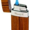 Brizard & Co Venezia Single Jet Flower Flame Lighter - Rosewood -Visol Products shop brizard co venezia single jet flower flame lighter rosewood 89