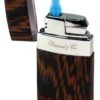 Brizard & Co Venezia Single Jet Flower Flame Lighter - Wenge -Visol Products shop brizard co venezia single jet flower flame lighter wenge 89