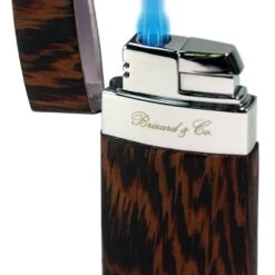 Brizard & Co Venezia Single Jet Flower Flame Lighter - Wenge