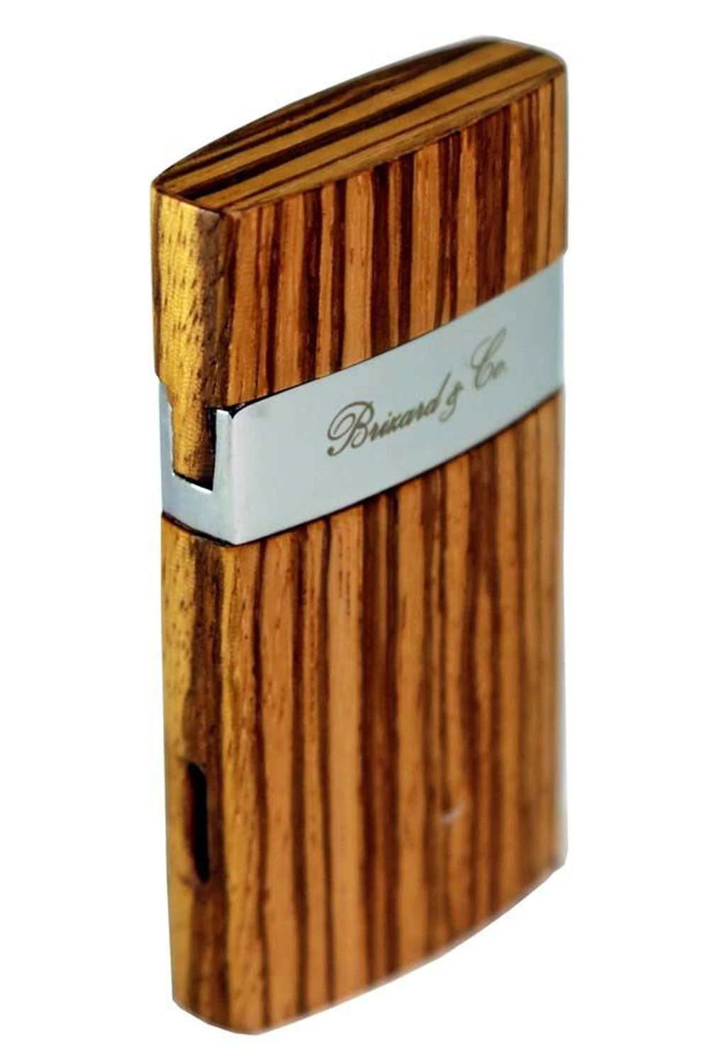 Brizard & Co Venezia Single Jet Flower Flame Lighter - Zebrawood 3 Brizard & Co Venezia Single Jet Flower Flame Lighter - Zebrawood