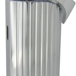 Caseti Basilisk Triple Jet Flame Cigar Lighter - Chrome Lines -Visol Products shop caseti basilisk triple jet flame cigar lighter chrome lines 95
