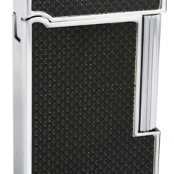 Caseti Windsor Traditional Flame Flint Lighter - Black Carbon Fiber