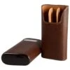 BrizardDakota Chocolate Leather Cigar Case With Free Engraving - Made In USA -Visol Products shop cb1321 41