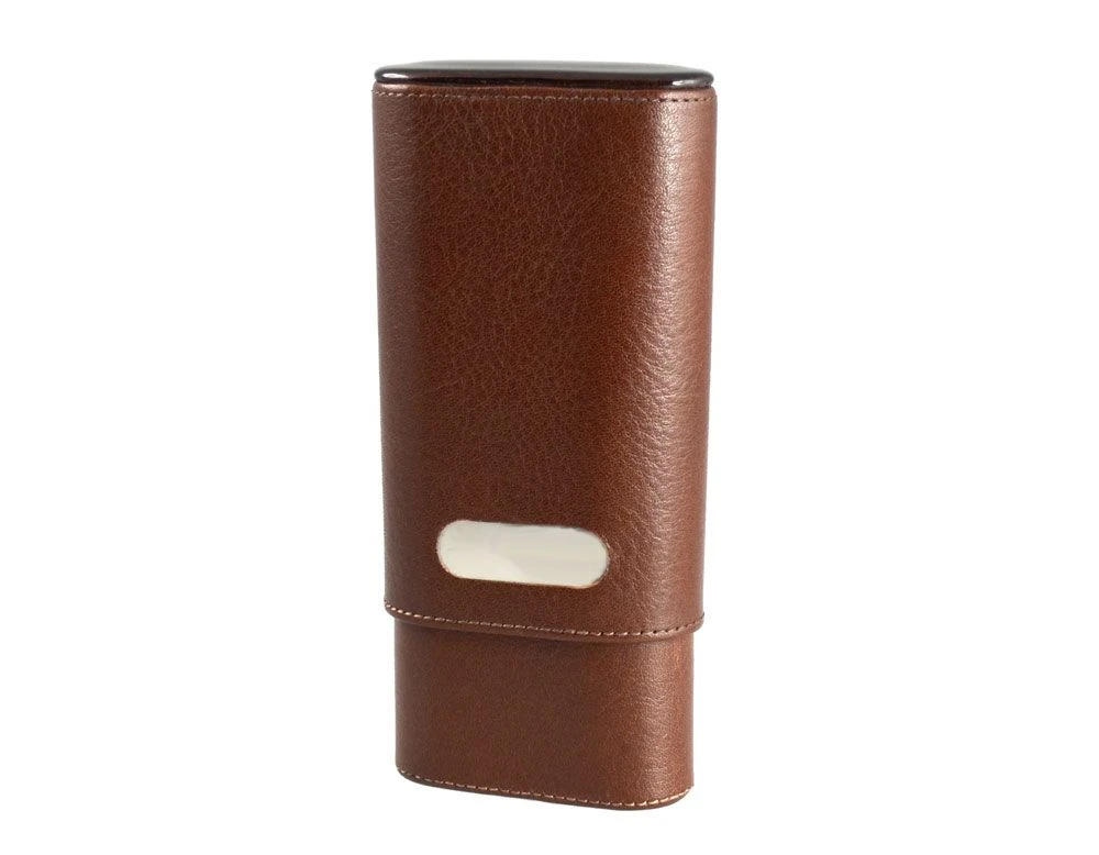 BrizardDakota Chocolate Leather Cigar Case With Free Engraving - Made In USA 4 BrizardDakota Chocolate Leather Cigar Case With Free Engraving - Made In USA - Image 2
