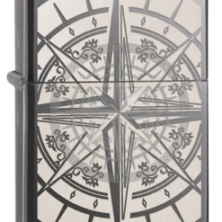 Compass Black Ice Windproof Zippo Lighter