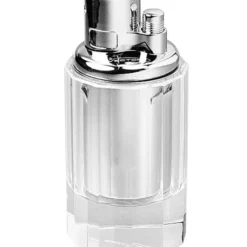 Crystal Hi-Polish Chrome Round Base Cigar Lighter