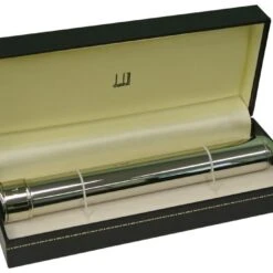 Dunhill Churchill Polished Stainless Steel Cigar Tube