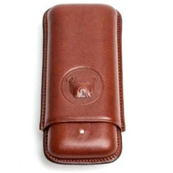 Dunhill Robusto Brown Bulldog Cigar Case - 2 Fingers -Visol Products shop dunhill robusto brown bulldog cigar case 2 fingers 72
