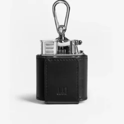 Dunhill Turbo Black Leather Lighter Case -Visol Products shop dunhill turbo black leather lighter case 10