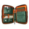 Visol Peter James Leather Green Travel Cigar Case -Visol Products shop dupont16397 494