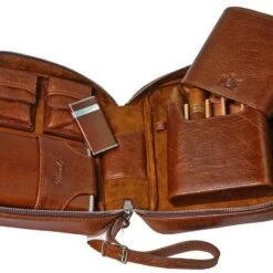 Havan Traveler Antique Saddle Pack - Brown Leather -Visol Products shop havan traveler antique saddle pack brown leather 76