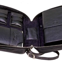 Havana Traveler Pack Dakota Black Leather -Visol Products shop havana traveler pack dakota black leather 73