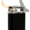 Kiribi Kabuto Short Black Matte Flint Pipe Lighter -Visol Products shop kiribi kabuto short black matte flint pipe lighter 49