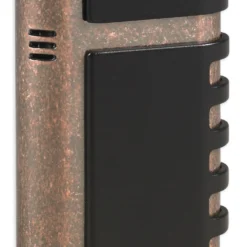 Lotus Mercury Twin Pinpoint Lighter With Punch - Black Matte & Antique Copper