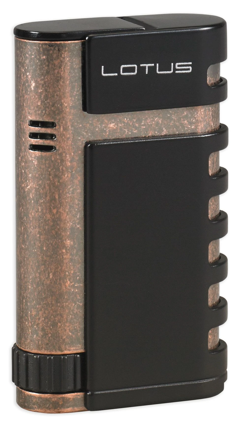 Lotus Mercury Twin Pinpoint Lighter With Punch - Black Matte & Antique Copper 3 Lotus Mercury Twin Pinpoint Lighter With Punch - Black Matte & Antique Copper