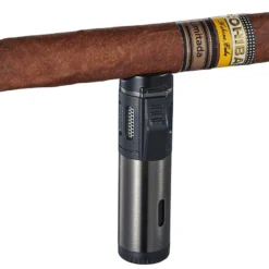 Personalized Visol Artemis Triple Flame Torch Lighter - Gunmetal -Visol Products shop personalized visol artemis triple flame torch lighter gunmetal 89