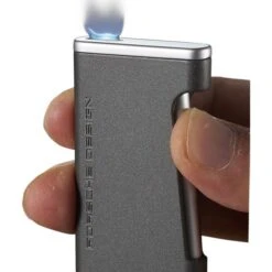 Porsche Design Alps Flat Torch Flame Lighter - Grey -Visol Products shop porsche design alps flat torch flame lighter grey 98