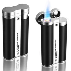 Visol Products shop -Visol Products shop porsche design pd3 black circular flame lighter 109