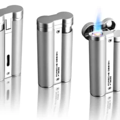 Porsche Design PD3 Silver Pearl Circular Flame Lighter -Visol Products shop porsche design pd3 silver pearl circular flame lighter 105
