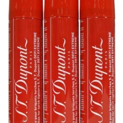 S.T. Dupont Defi Extreme Butane Refills -RED -Set Of Three -Ships Separately By Ground