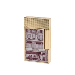 S.T. Dupont Ligne 2 Hotel Particulier Flint Lighter - Yellow Gold -Visol Products shop s t dupont ligne 2 hotel particulier flint lighter yellow gold 60