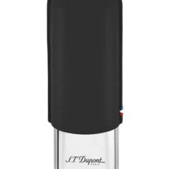 S.T. Dupont S. T. Dupont Victory Black And Chrome Double Cigar Tube