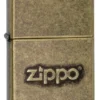 Stamped Antique Brass Windproof Zippo Lighter