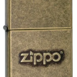 Stamped Antique Brass Windproof Zippo Lighter