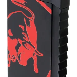 Tonino Lamborghini Tonino Lamborghin Il Toro Black Rubberized Finish Lighter - Red Bull