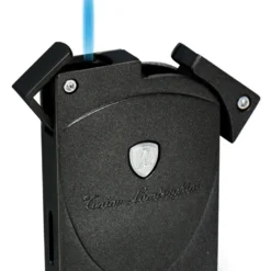 Tonino Lamborghini Lynx Matte Gray And Black Torch Flame Lighter