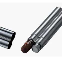 Visol Malamute Gunmetal Cigar Tube And Liquor Flask Combo - Free Engraving