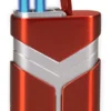 Vertigo Tron Double Torch Lighter - Red & Brushed Chrome -Visol Products shop vertigo tron double torch lighter red brushed chrome 48