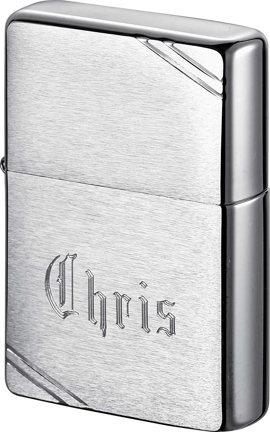 Vintage Brushed Zippo Lighter Personalized W/ Free Engraving 4 Vintage Brushed Zippo Lighter Personalized W/ Free Engraving - Image 2