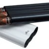 Visol Agent White & Black Carbon Fiber Cigar Case - 3 Finger -Visol Products shop visol agent white black carbon fiber cigar case 3 finger 55