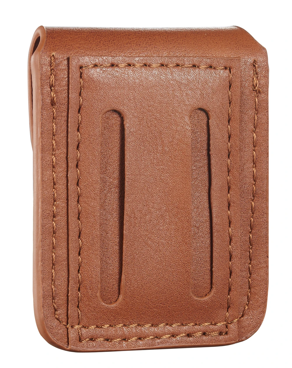 Brown Leather Lighter Pouch With Belt Loops 3 Brown Leather Lighter Pouch With Belt Loops