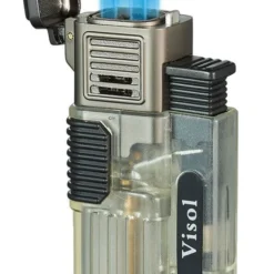 Visol Cardif Transparent Quad Torch Flame Cigar Lighter