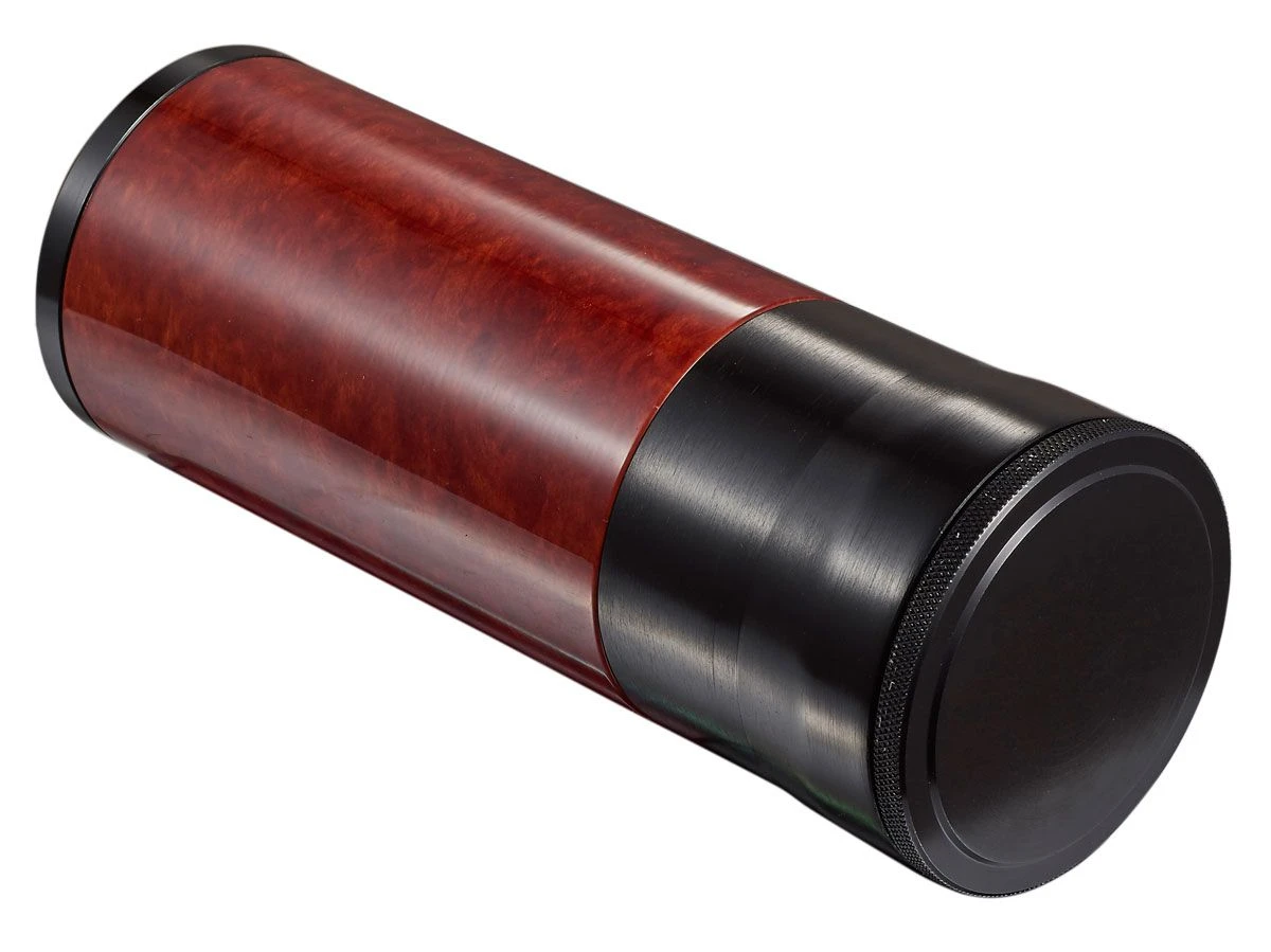 Visol Carlos Travel Cigar Case - Burl And Black, Holds 7 Cigars 4 Visol Carlos Travel Cigar Case - Burl And Black, Holds 7 Cigars - Image 2