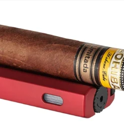 Visol Concave Double Flame Torch Lighter - Burgundy Red -Visol Products shop visol concave double flame torch lighter burgundy red 83