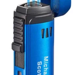 Visol Denali Triple Torch Cigar Lighter - Blue -Visol Products shop visol denali triple torch cigar lighter blue 75