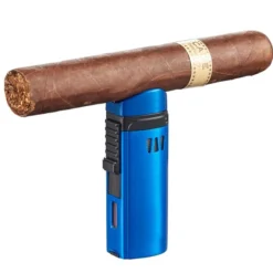 Visol Denali Triple Torch Cigar Lighter - Blue -Visol Products shop visol denali triple torch cigar lighter blue 79