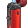 Visol Denali Triple Torch Cigar Lighter - Red -Visol Products shop visol denali triple torch cigar lighter red 89